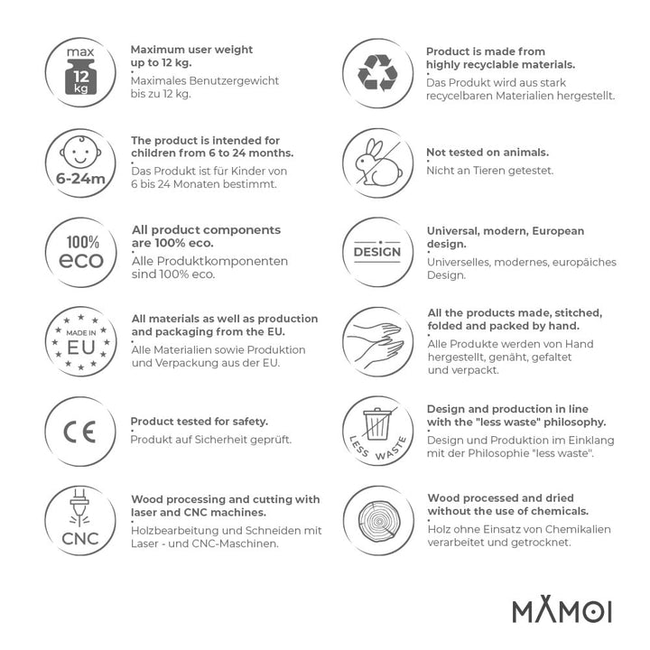 MAMOI® Türhopser Baby ab 6 Monate, Hopser Baby Jumper Bouncer, Babyschaukel für türrahmen, Schaukel