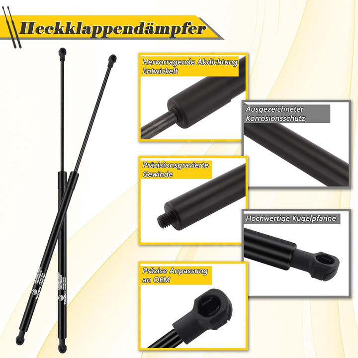 2X Heckklappendämpfer für Honda Civic VIII Hatchback FN, FK Schrägheck 2005-2017 Kofferraum-gasfeder