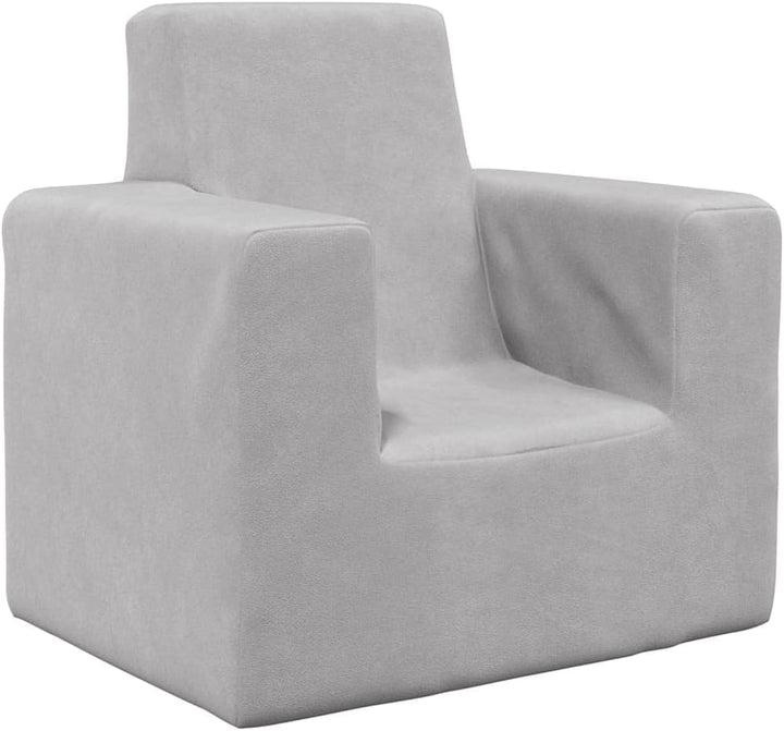 Kindersofa 52x39x50 cm Hellgrau Weich Plüsch Kinderzimmer MöBel Schlafcouch Mini Sofas & Couches Kin