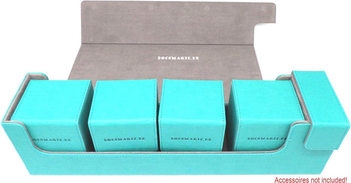 docsmagic.de Premium Magnetic Tray Long Box Mint Large - Card Deck Storage - Kartenbox Aufbewahrung