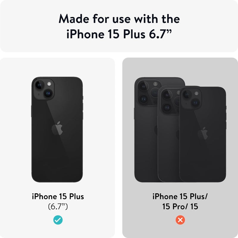Mous Hülle für iPhone 15 Plus MagSafe Kompatibel Case - Limitless 5.0 - Carbonfaser - Handyhülle iPh