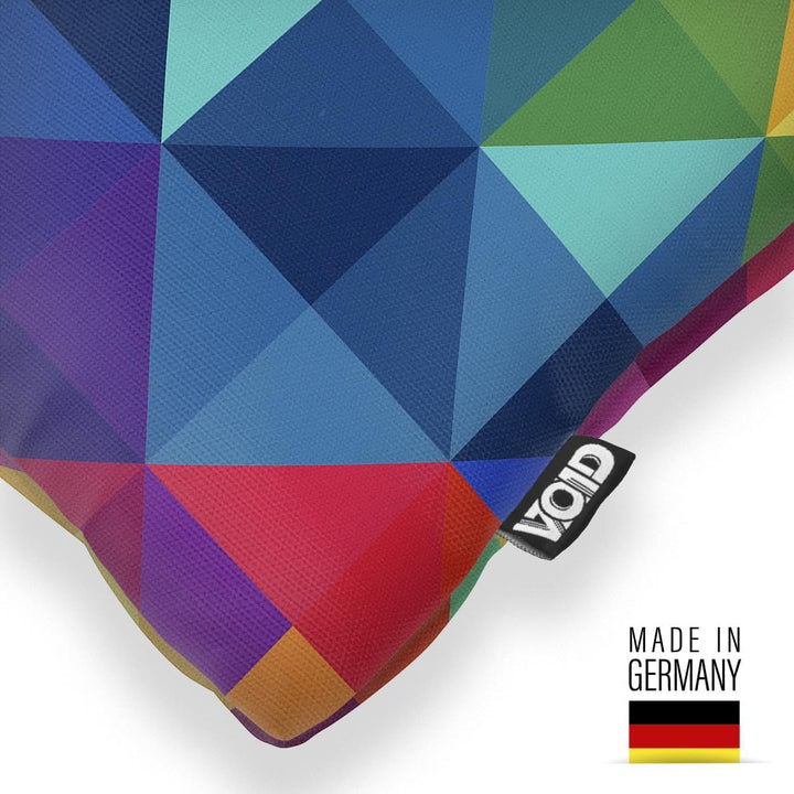 VOID Grafik Regenbogen Farben Kissenbezug Kissenhülle Polyester wasserfest Outdoor Indoor, Kissen Gr