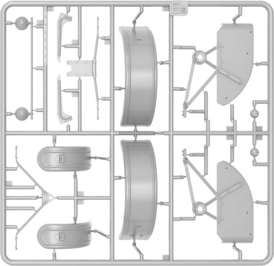 Mini Art 24010 1:24 Dt. Traktor D8506 m. Kabinendach - originalgetreue Nachbildung, Modellbau, Plast