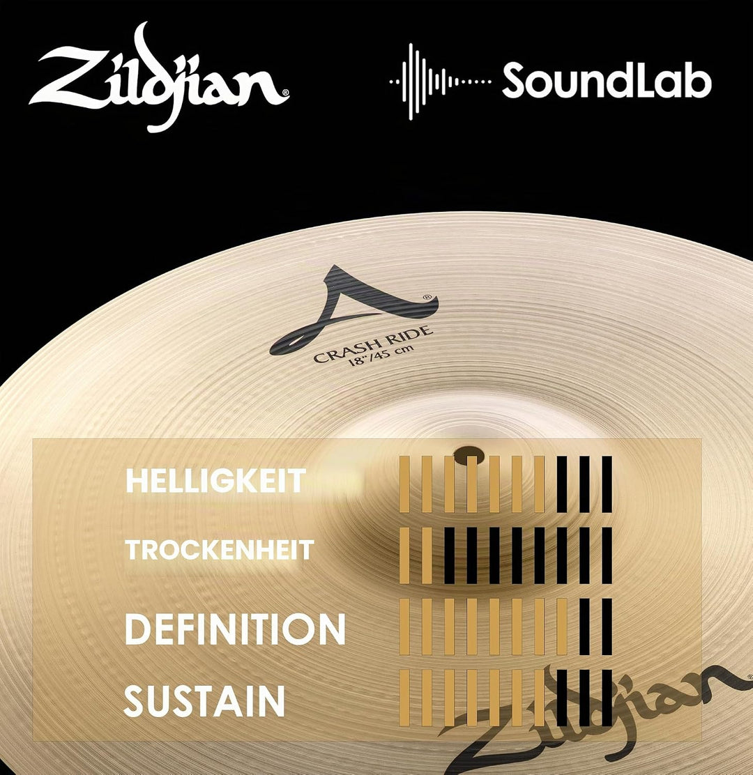 Zildjian A Zildjian Series - 18" Crash Ride Cymbal MultiColored, Mehrfarbig 18 Zoll Crash Ride, 18 Z