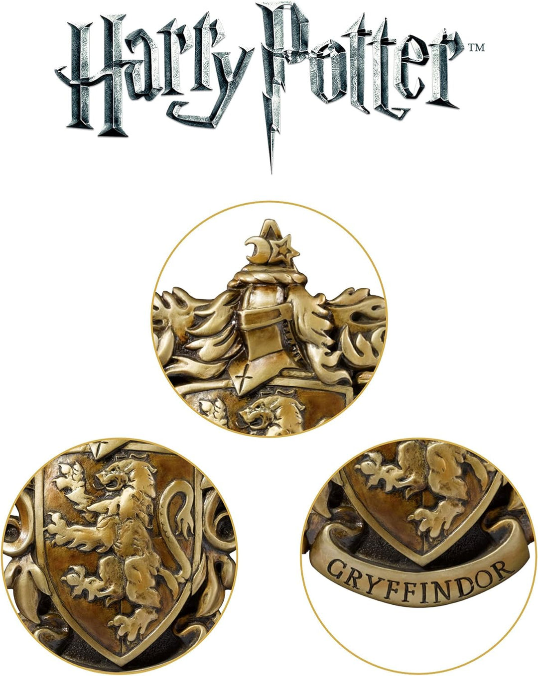 The Noble Collection Gryffindor House Crest, bronze
