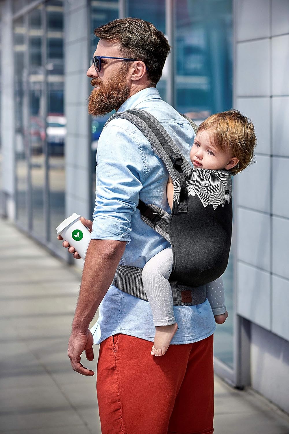 kk Kinderkraft Babytrage MILO Rückentrage Bauchtrage für Säuglinge und Kleinkinder Baby Carrier Kind
