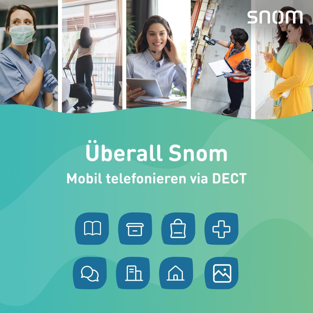 Snom M85 Industrial DECT-Mobilteil (2 “176 x 220 px TFT, Alarmschlüssel, 3,5-mm-Headset-Buchse, Vibr