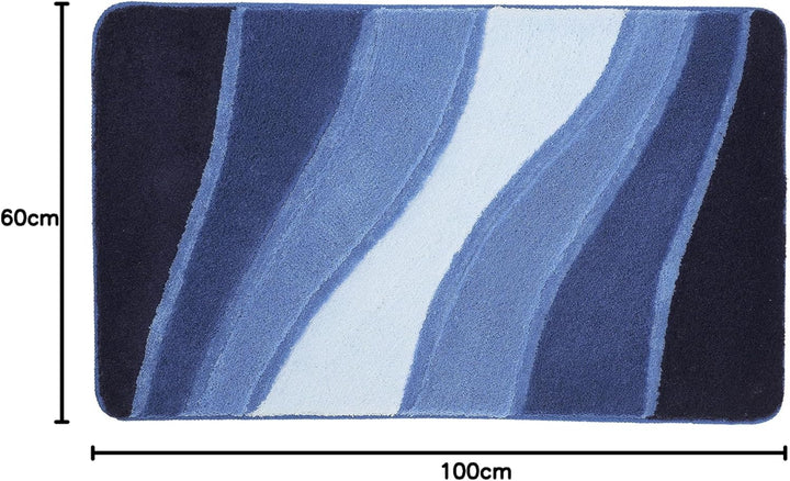 Meusch Badteppich Ocean blau 60 x 100 cm 60 x 100 cm Royalblau, 60 x 100 cm Royalblau