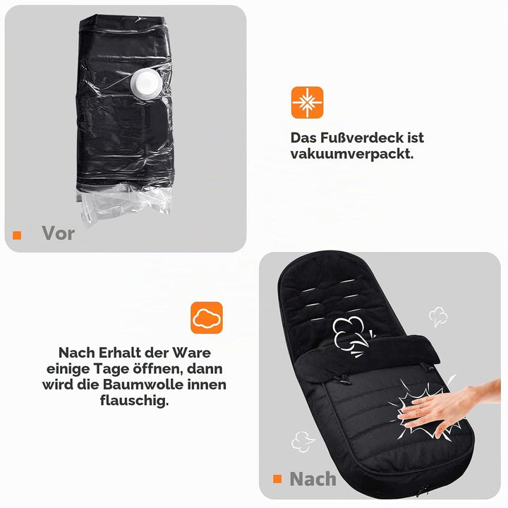WD&CD Baby fusssack Einschlagdecke Babyschale WinterFusssack für Kinderwagen mit Fleece Gefüttert, W