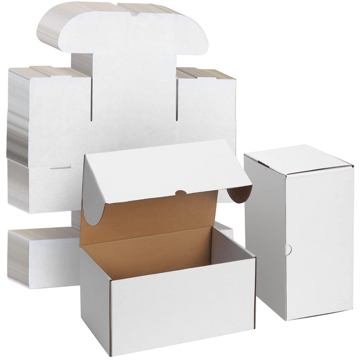 EYMPEU 20 Stück 25,4 x 17,8 x 12,7cm Weisse Versandkarton, Kartons für kleine Gegenstände, Spielzeug