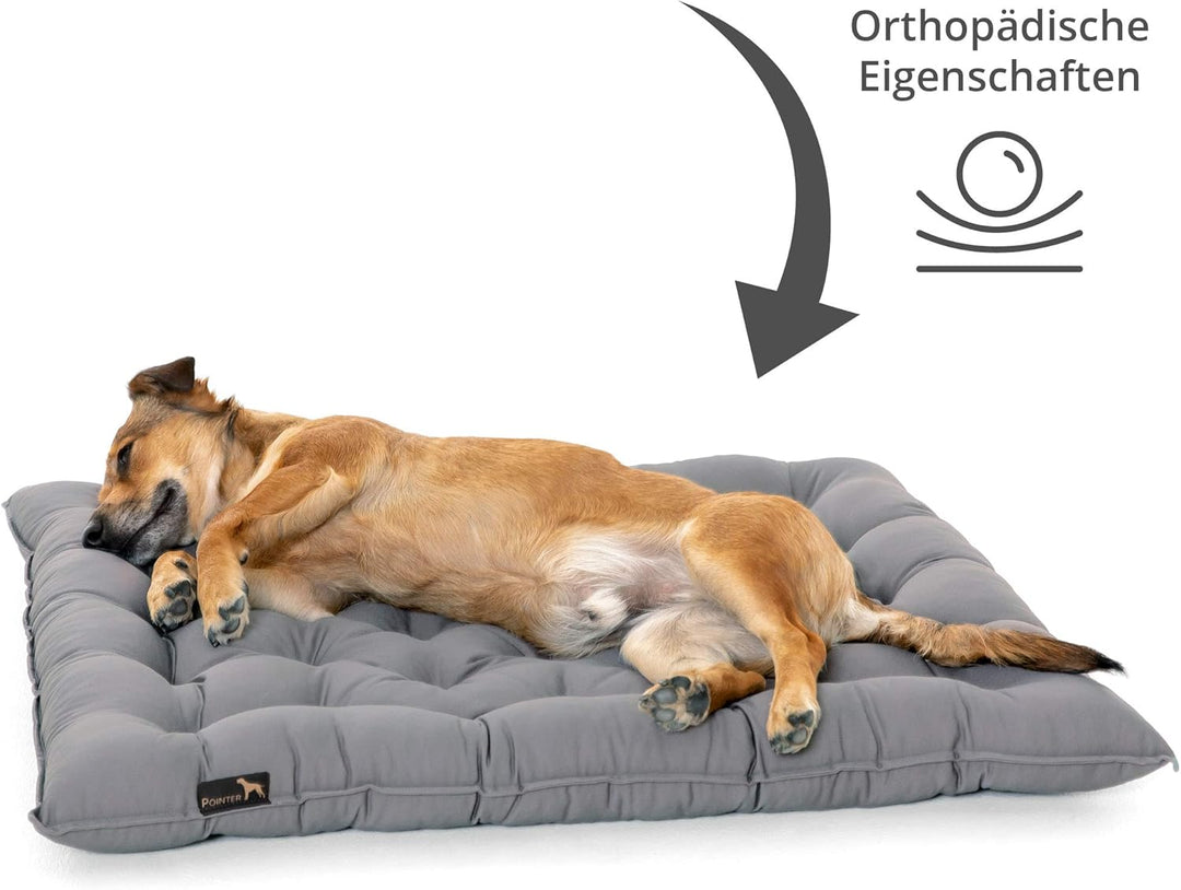 Doctor Bark Pointer | Hundekissen Urban - orthopädisch, waschbar, robust, bequem (XXXL - 90x80 cm, H