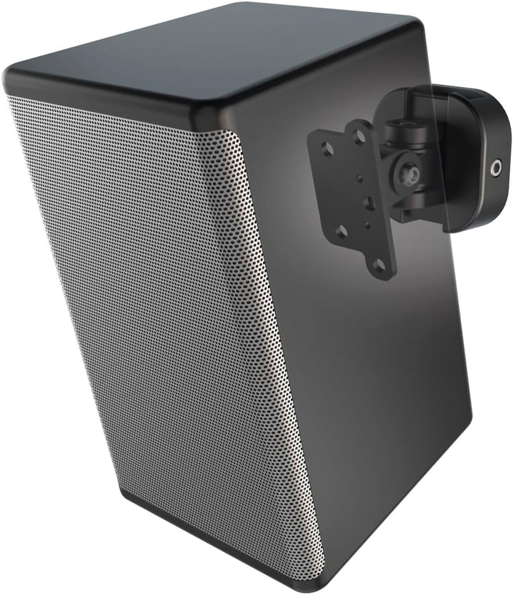 Hama Universal Lautsprecher-Wandhalterung, voll beweglich (neigbar/schwenkbar/360° drehbar, Boxenhal