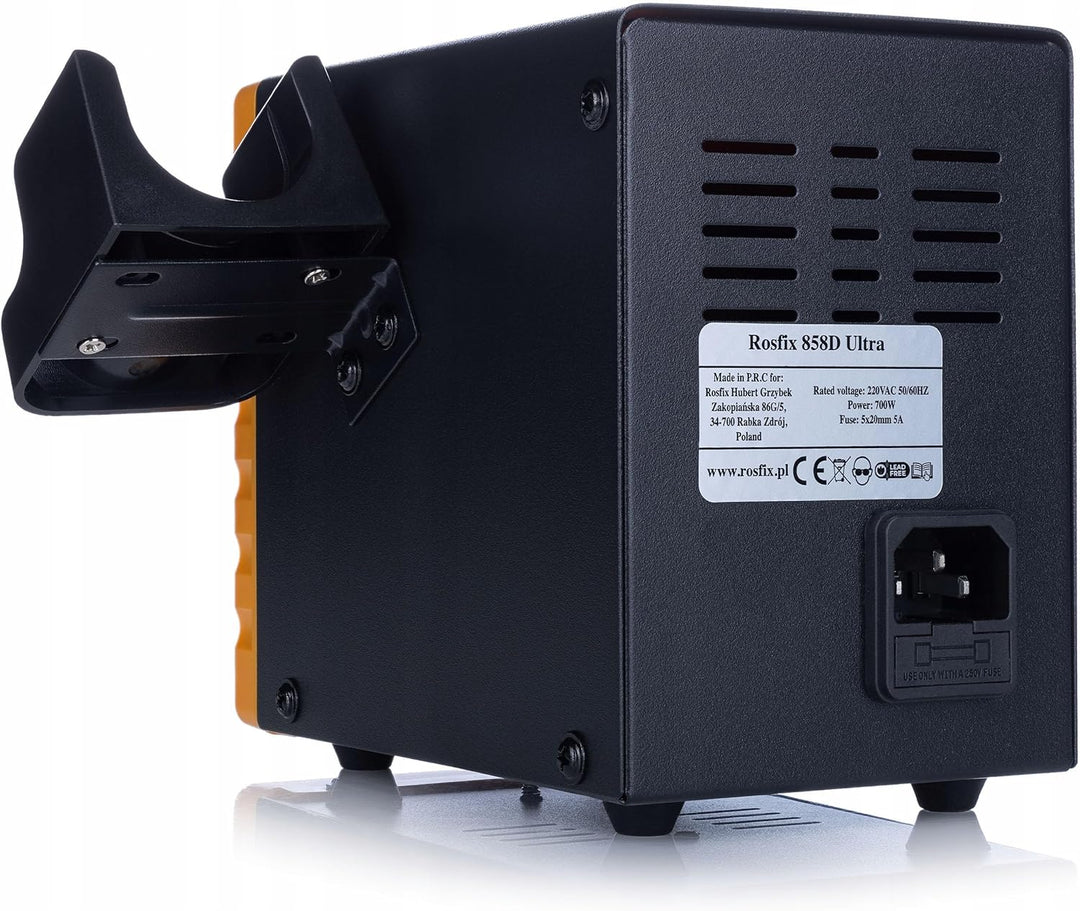 Set 858D Ultra Heissluftstation – 700W, 100–500°C, LED-Display, 3 Speicher | 50 Kunststoff-Schweisss