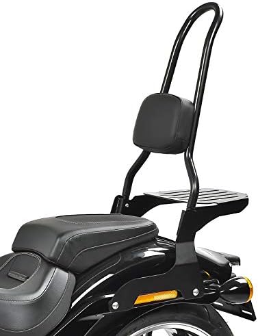 Sissy Bar CSXL Fix für Harley Davidson Breakout / 114 18-23 mit Gepäckträger schwarz