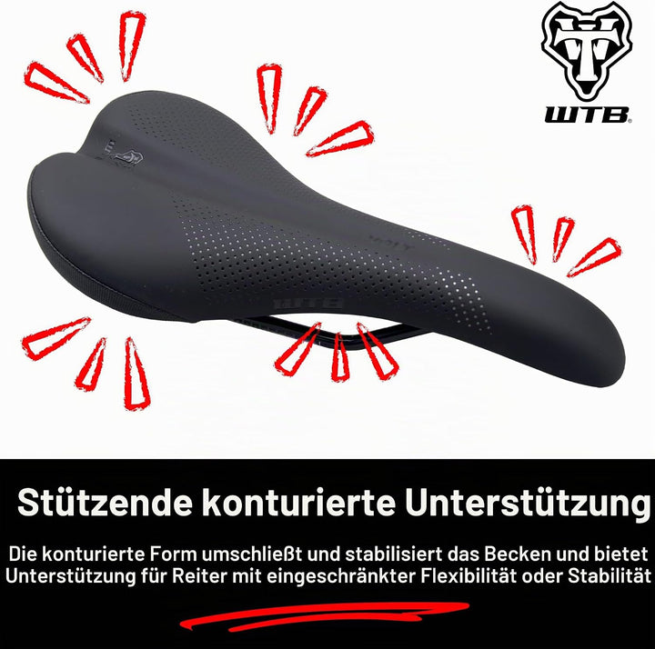 WTB Volt schmaler Cromoly Sattel schwarz (W065-0583) Narrow Cromoly / Schwarz, Narrow Cromoly / Schw