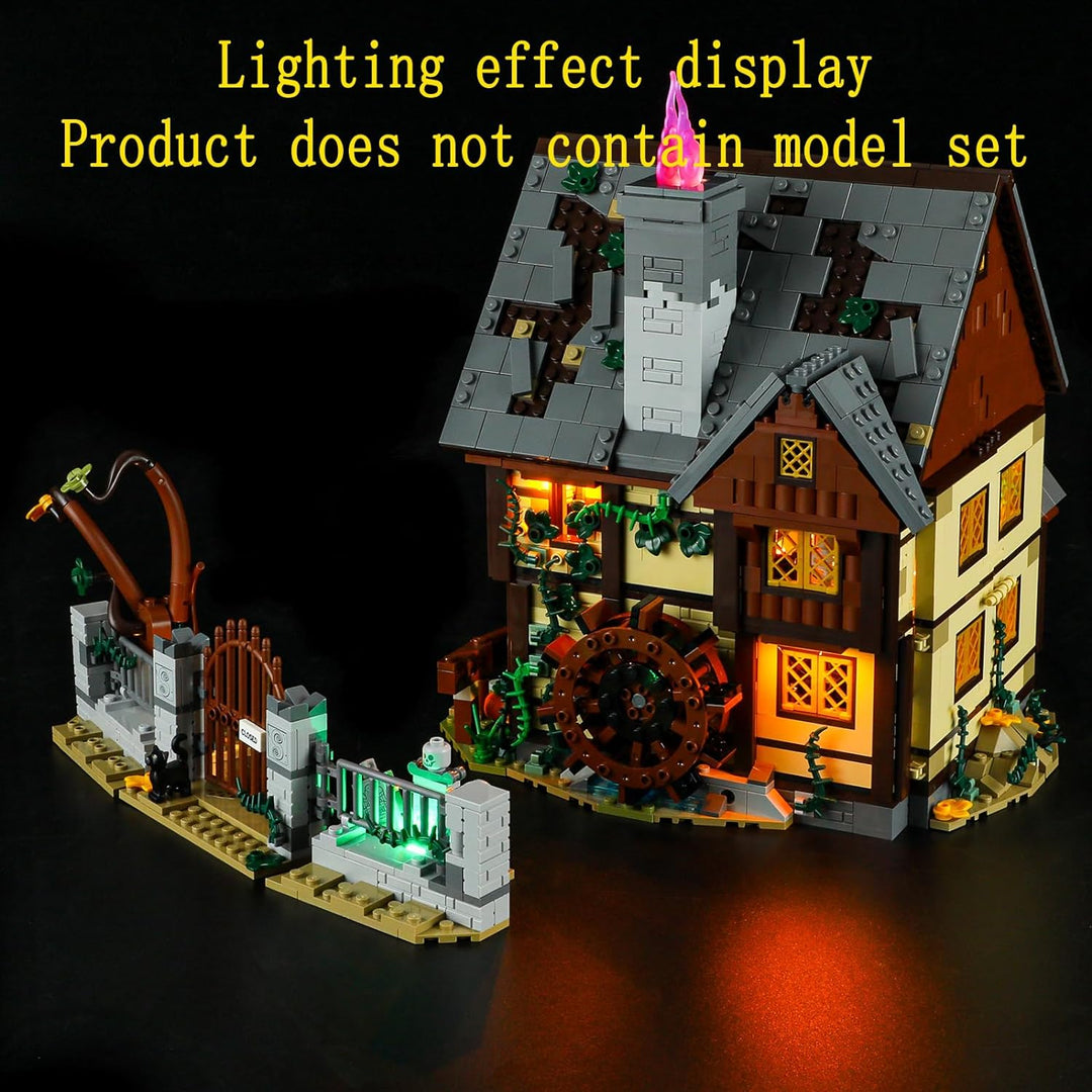 GEAMENT LED Licht-Set Kompatibel mit Lego Disney Hocus Pocus Das Hexenhaus der Sanderson-Schwestern