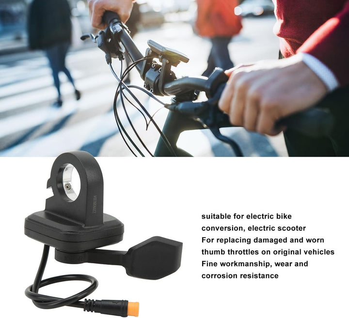 Thumb Throttle Universal Replacement Waterproof Connector Thumb Trigger Throttle for Electric Bike S