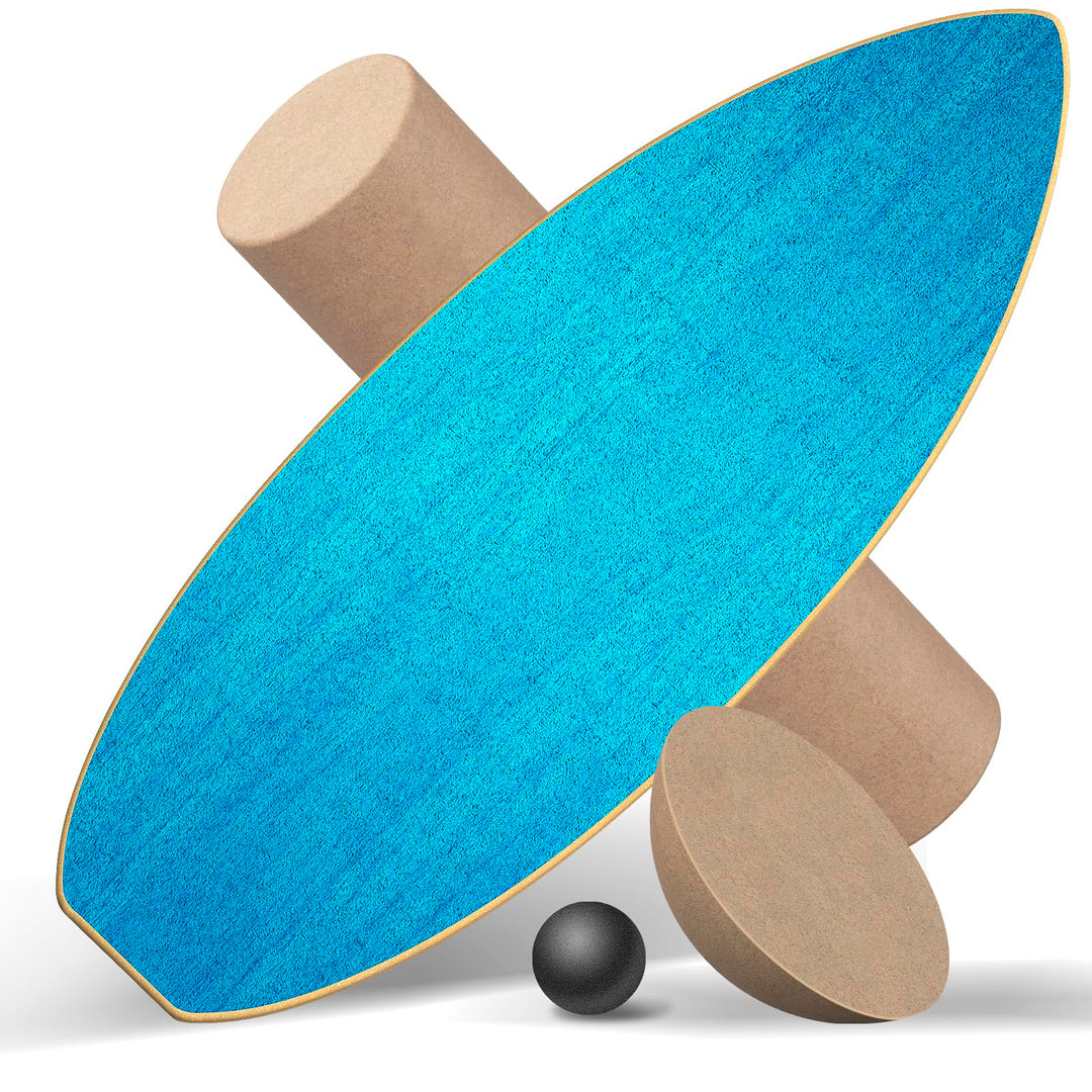 Balance Board Erwachsene,Gleichgewichtstraining - Balance Board Holz,Oberflächenbehandlung gegen Rut
