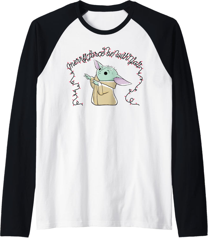Star Wars Mandalorian The Child Merry Force With You Raglan