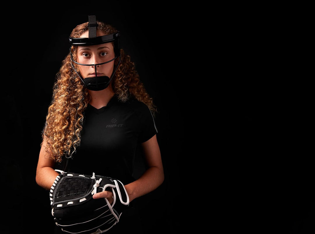 RIP-IT Defense Softball Fielder's Mask - Leichte, sichere Passform bietet maximalen Schutz und Komfo