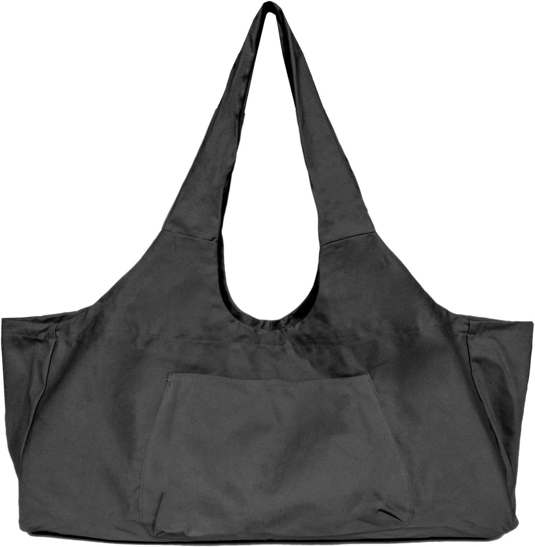 Yogatasche Grosse Yogamattentasche, Canvas-Yogamatten-Einkaufstasche mit Innentasche mit Reissversch