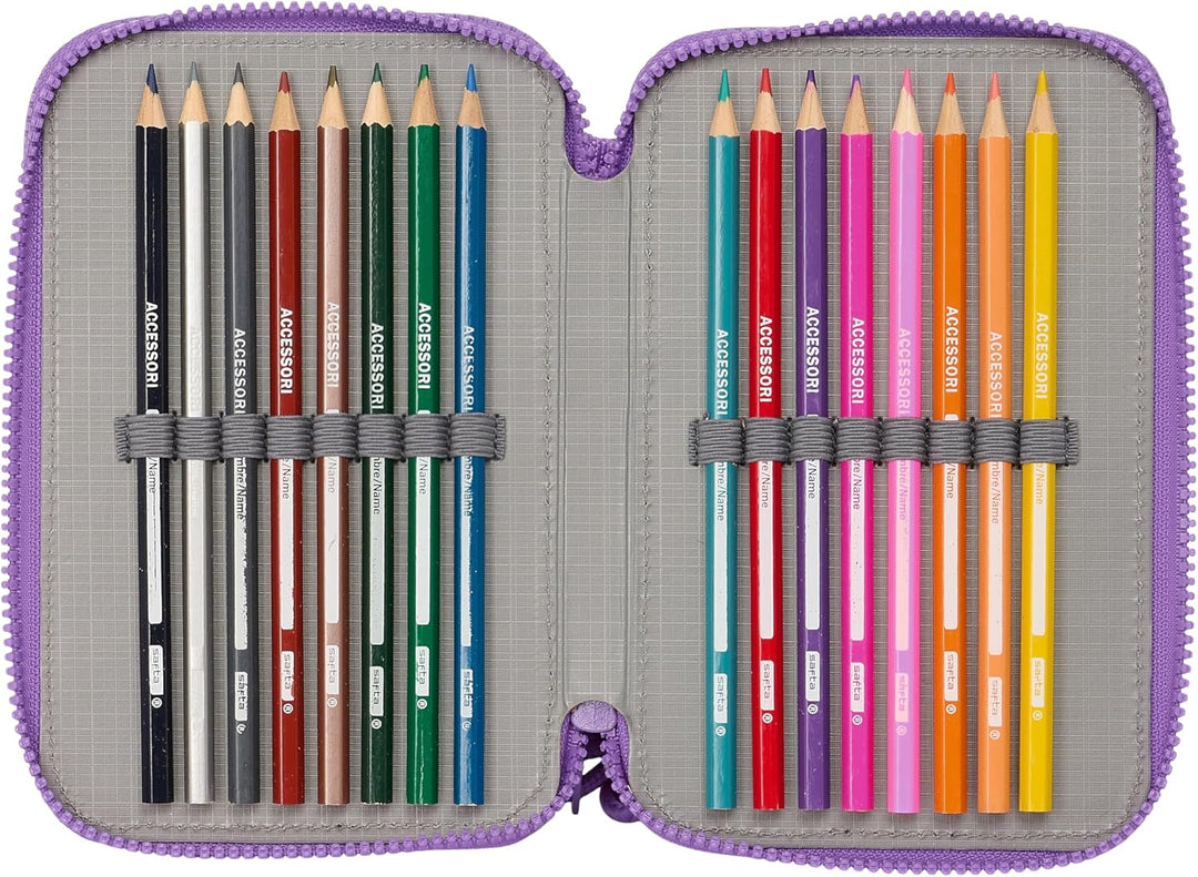 Stitch Sweet Schulmäppchen mit 36 Utensilien, Federmäppchen für Kinder, ideal für Kinder von 5 bis 1