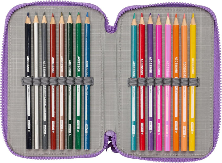 Stitch Sweet Schulmäppchen mit 36 Utensilien, Federmäppchen für Kinder, ideal für Kinder von 5 bis 1