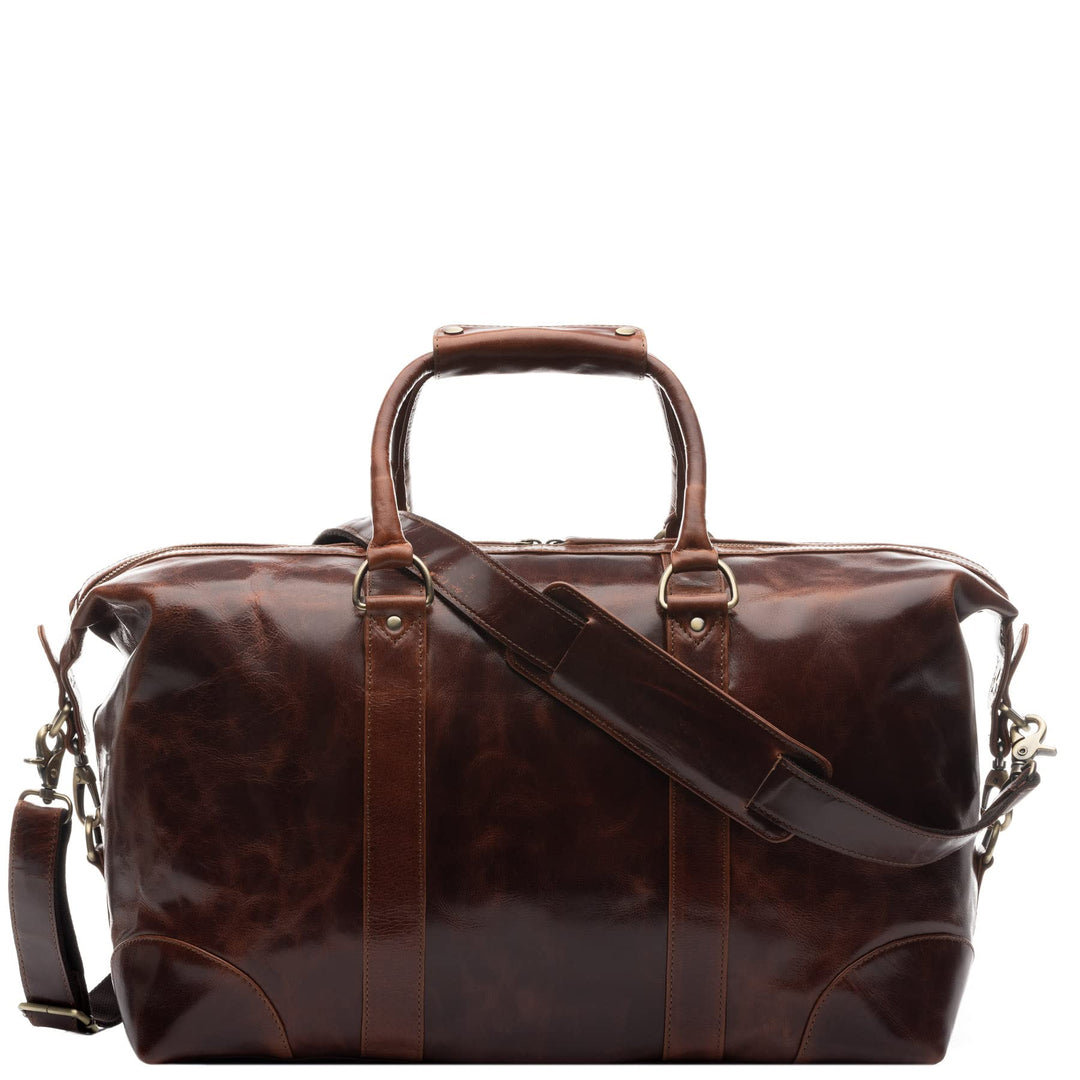 SID &amp; VAIN XL Reisetasche Austin aus Büffel-Leder I Sporttasche gross für Herren und Damen I Weekend