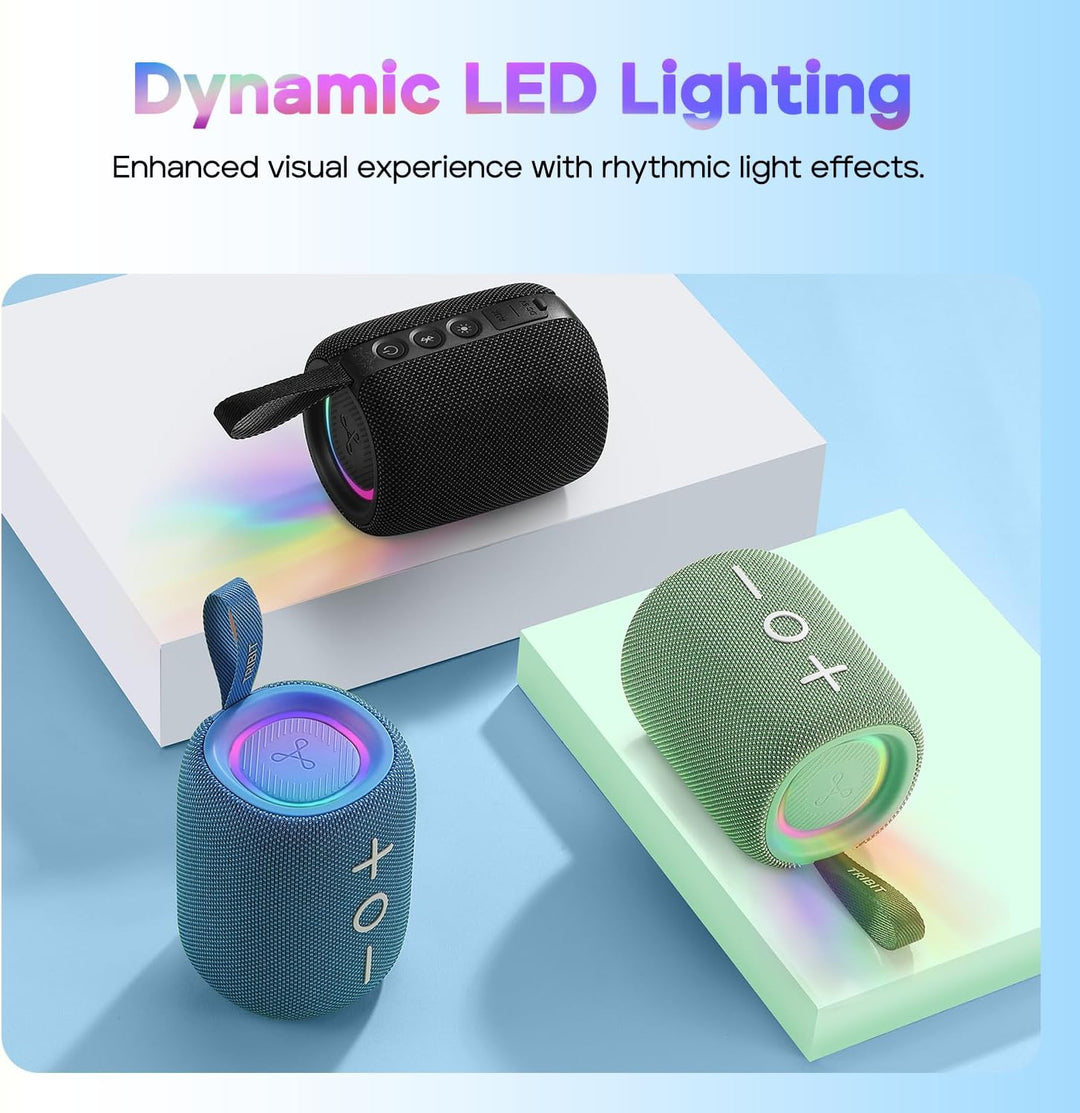 Tribit StormBox Mini+ Bluetooth-Lautsprecher 12W, 360°Raumklang, 12h Spielzeit, Bluetooth 5.4, IPX7,