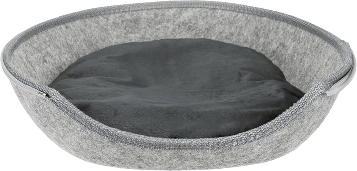 Trixie 36316 Kuschelhöhle Luna, Filz, 40 × 24 × 46 cm, hellgrau
