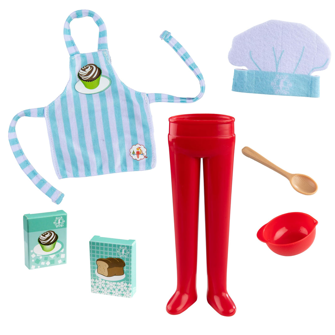 The Elf on the Shelf® - MagiFreez™ Weihnachtsbäckerei | Outfit mit Kochmütze, Schürze & Backzubehör
