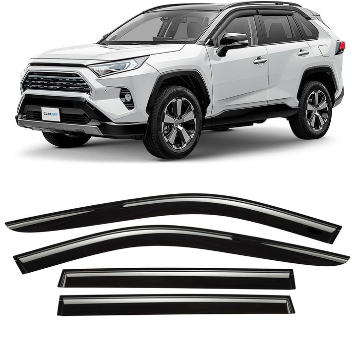 CLIM ART Windabweiser für/kompatible mit Toyota RAV4 2019-2026 (V) - Stick-on Regenabweiser - Autofe