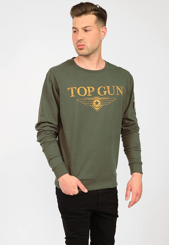 Top Gun Herren Sweater Tg20213005 Olive,L
