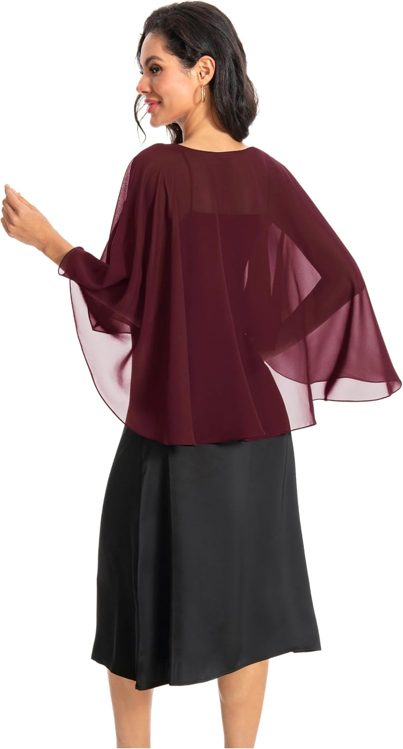 Baoqiya Damen 100 cm Einheitsgrösse Burgunder, Einheitsgrösse Burgunder