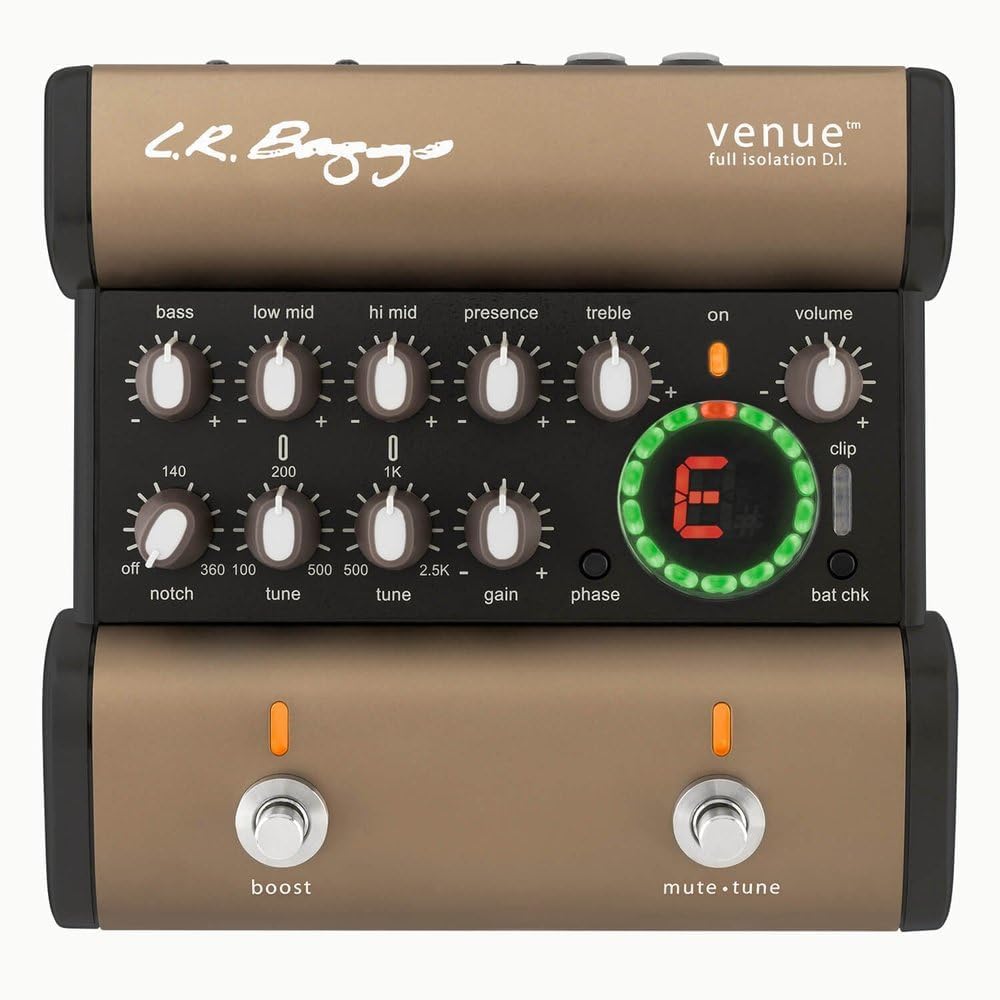 L.R. Baggs VENUE DI Fusspedal Preamp DI-Box 5-Band EQ