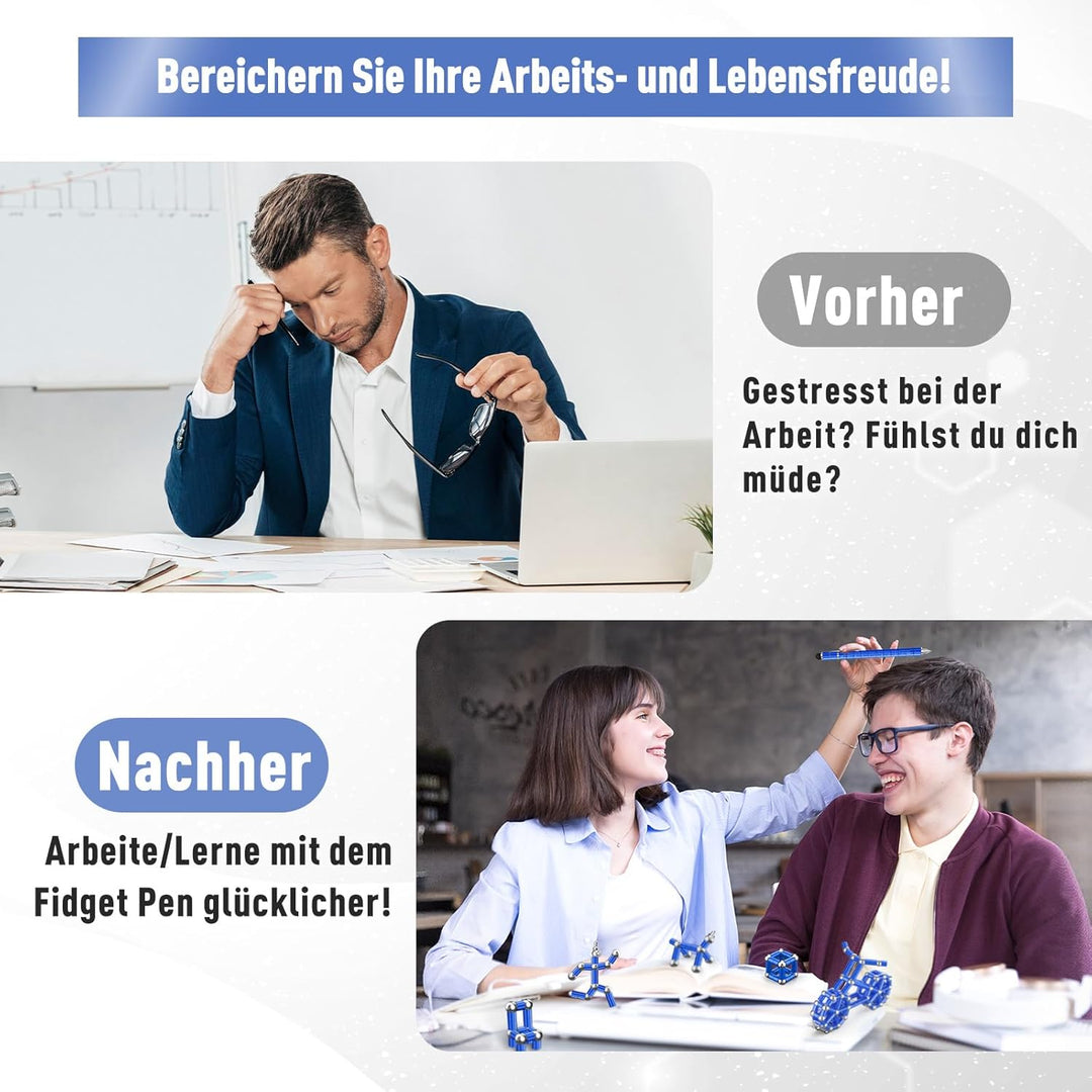 Hinshark Geschenke für Männer, Magnetic Fidget Pen, Ostergeschenke Geburtstagsgeschenk Gadgets Klein