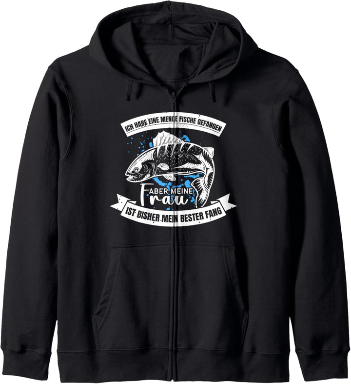 Lustiger Spruch Angel Geschenk für Männer Angelzubehör Kapuzenjacke