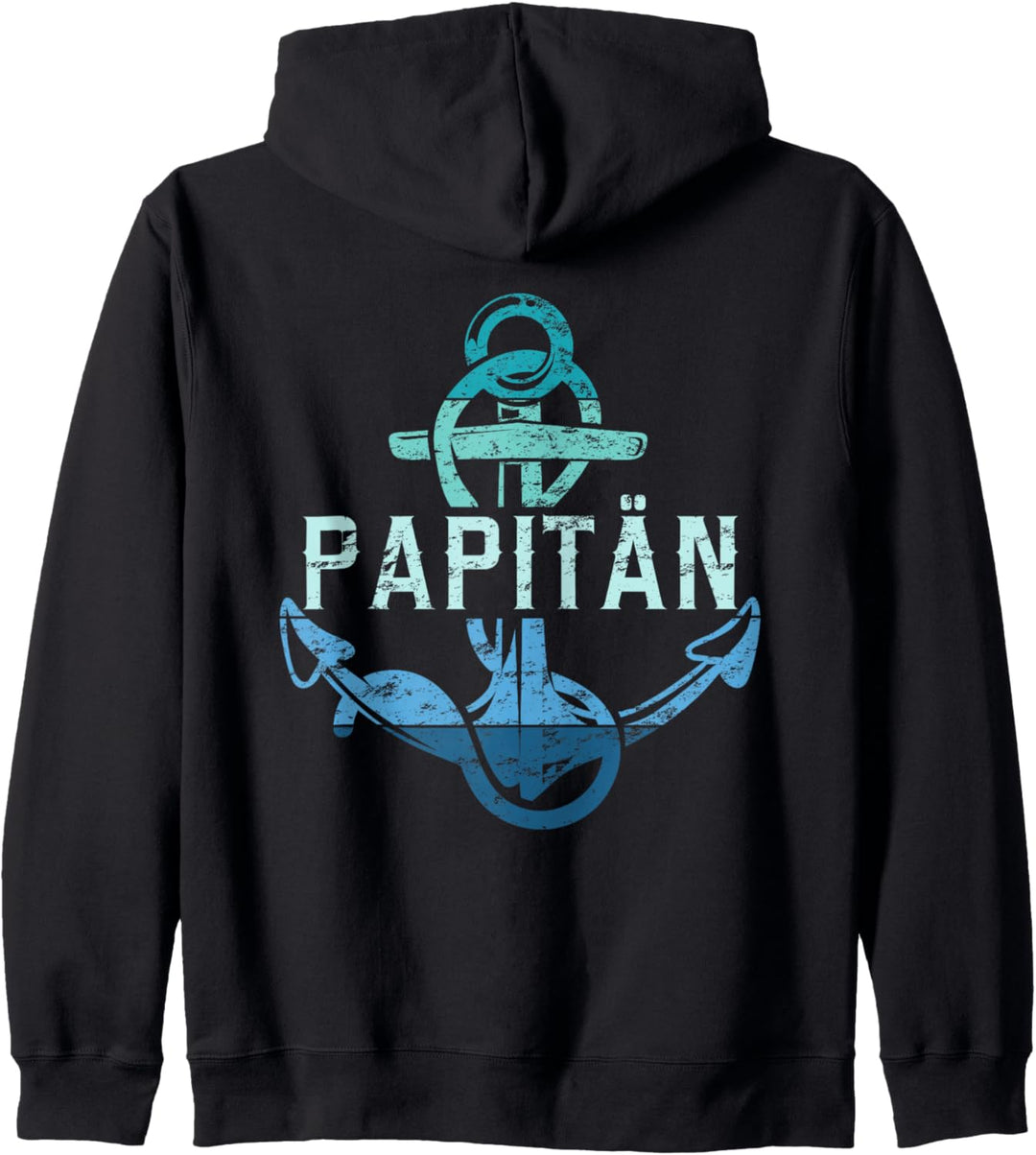 Papitän papitan Papa und Kapitän Lustiges Ankers Vatertag Kapuzenjacke
