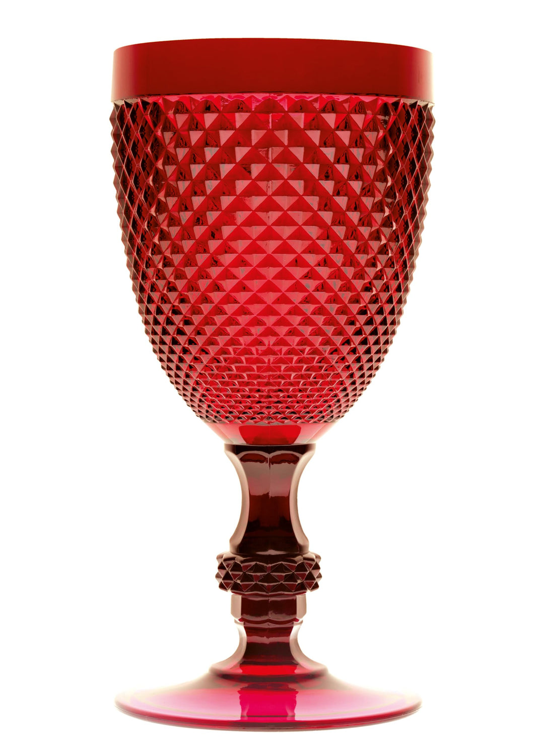 Brunch Time Rotweinglas 6er Set Diamond 39 cl rot