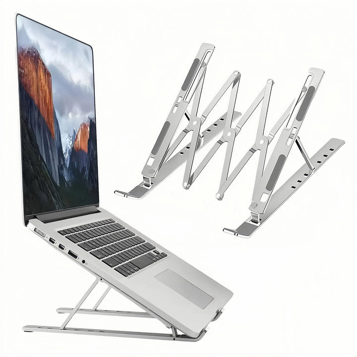 Laptop ständer aus Aluminium,Faltbarer,belüfteter Halter,laptopständer höhenverstellbar,Ergonomisch