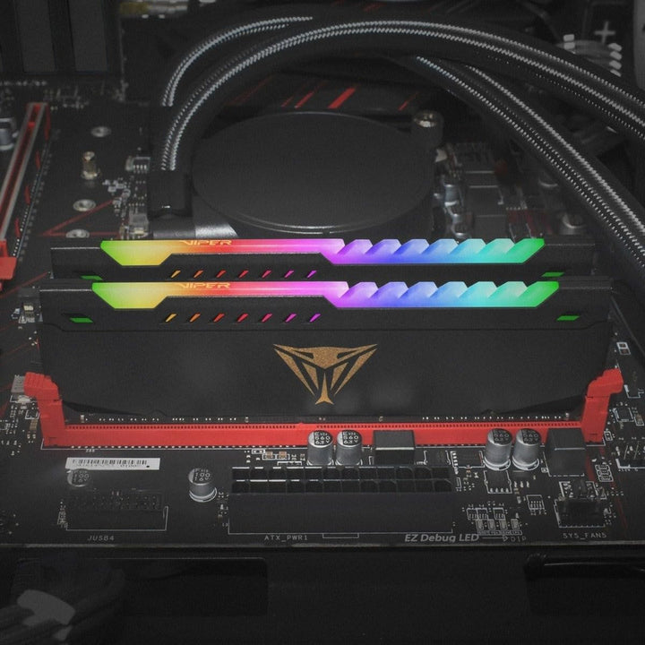 Patriot Viper Steel RGB DDR4 16GB (2 x 8GB) 3600MHz CL20 Gaming Arbeitsspeicher Kit 16GB (2x8GB) 360