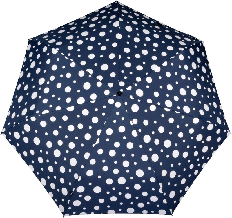 Knirps Taschenschirm Slim Duomatic Dots - Navy, Navy