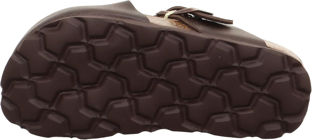 Superfit Jungen Fussbettpantoffel Hausschuh 17 EU Weit Braun 3000, 17 EU Weit Braun 3000