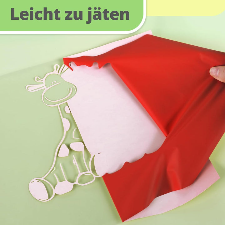 Zwanzer Plotterfolie Textil,30.5cm× 3.66m Flexfolie für Cricut und Silhouette Cameo,Verwendet in DIY