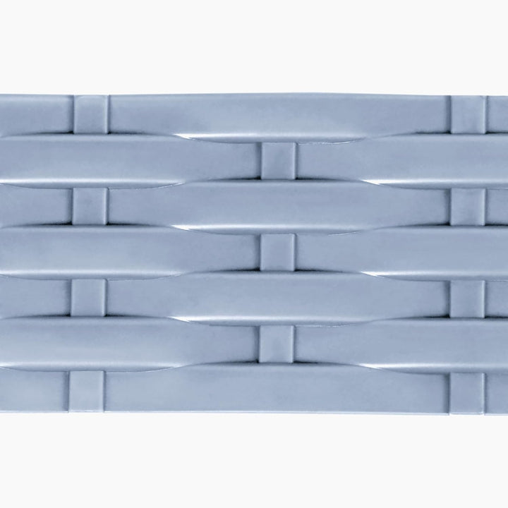 YUENFONG 5m Beeteinfassung Rasenkante Biegbarer Beetumrandungen Kunststoff Rasenkanten, Rattan-Optik