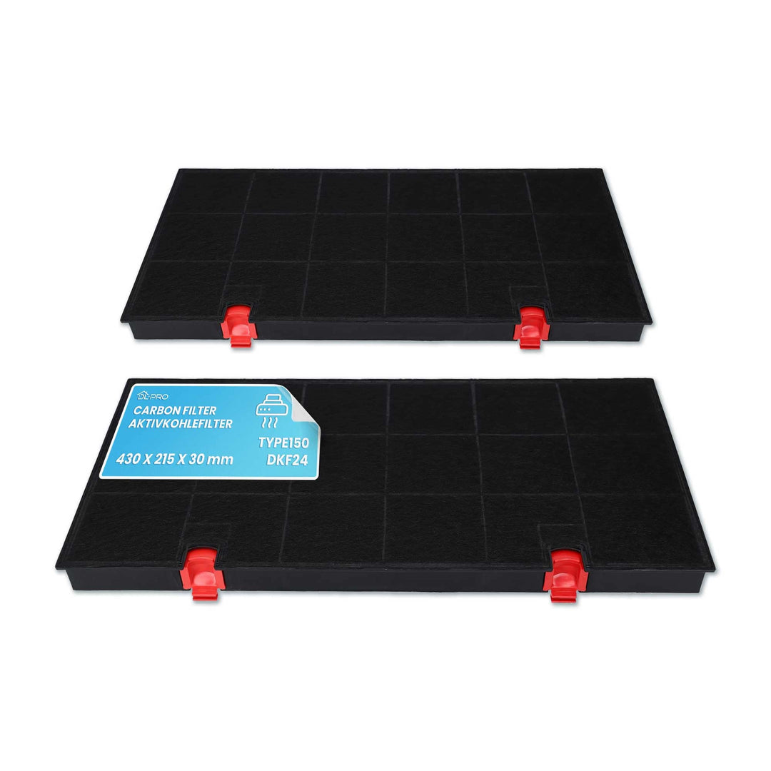 2 x DL-pro Kohlefilter Typ150 DKF24 für AEG Electrolux 9029793669 Whirlpool 484000008580 Bosch 00460