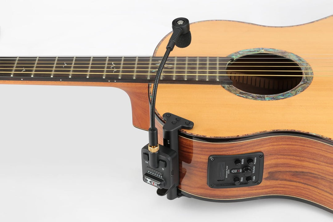 XVive U8 Acoustic Guitar Wireless System – Kabelloses Mikrofon‑System für Akustik‑ &amp; Konzertgitarre,