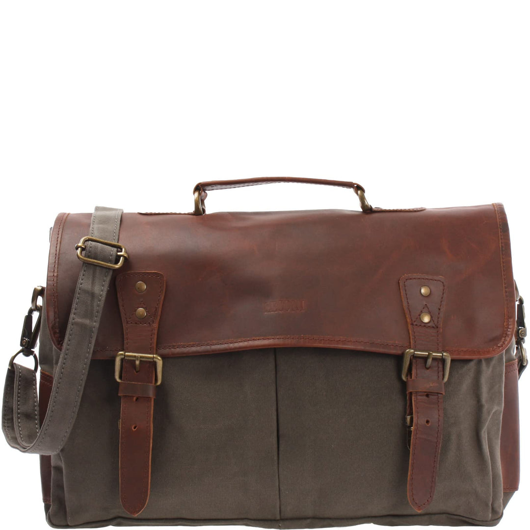 LECONI Collegetasche grosses Messenger Bag Tasche Arbeitstasche für Herren & Damen DIN A4 Schultasch