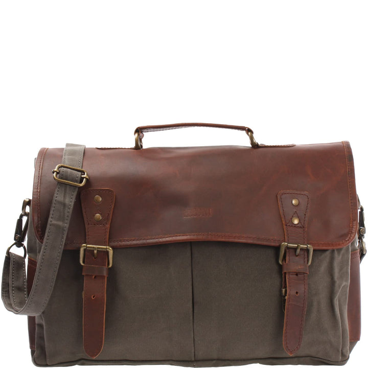 LECONI Collegetasche grosses Messenger Bag Tasche Arbeitstasche für Herren & Damen DIN A4 Schultasch
