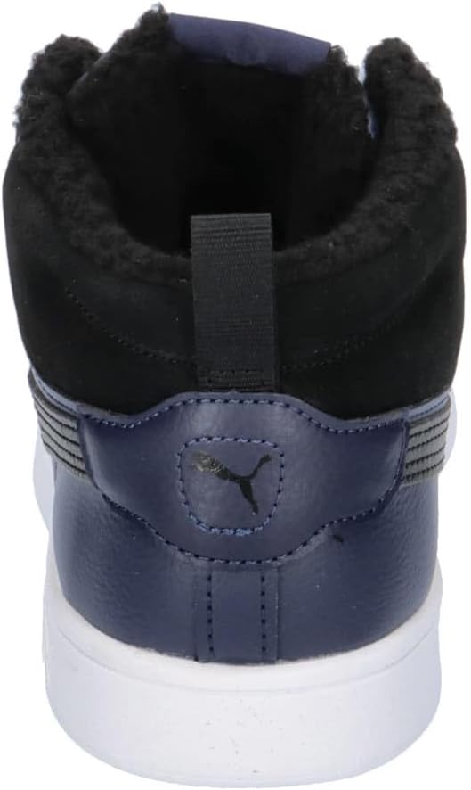 PUMA Unisex Smash 3.0 Mid WTR Sneaker 38 EU Navy Black White Blue, 38 EU Navy Black White Blue